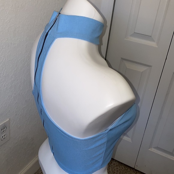 Blue Blush Crop Top - Picture 4 of 8